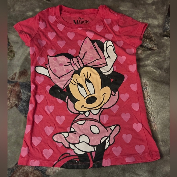 Disney Other - Disney Minnie Mouse Pink Kids Shirt